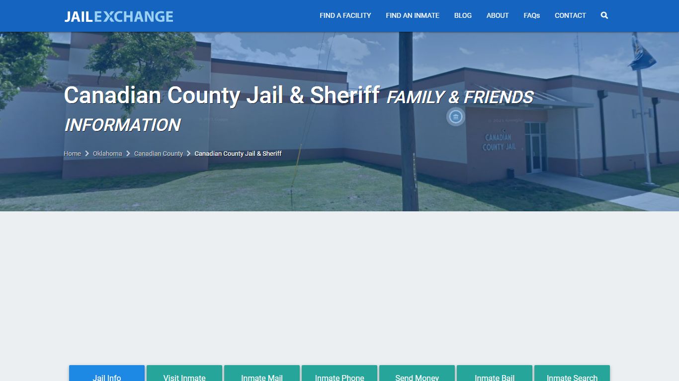 Canadian County Jail & Sheriff Visitation | Mail | Phone ...