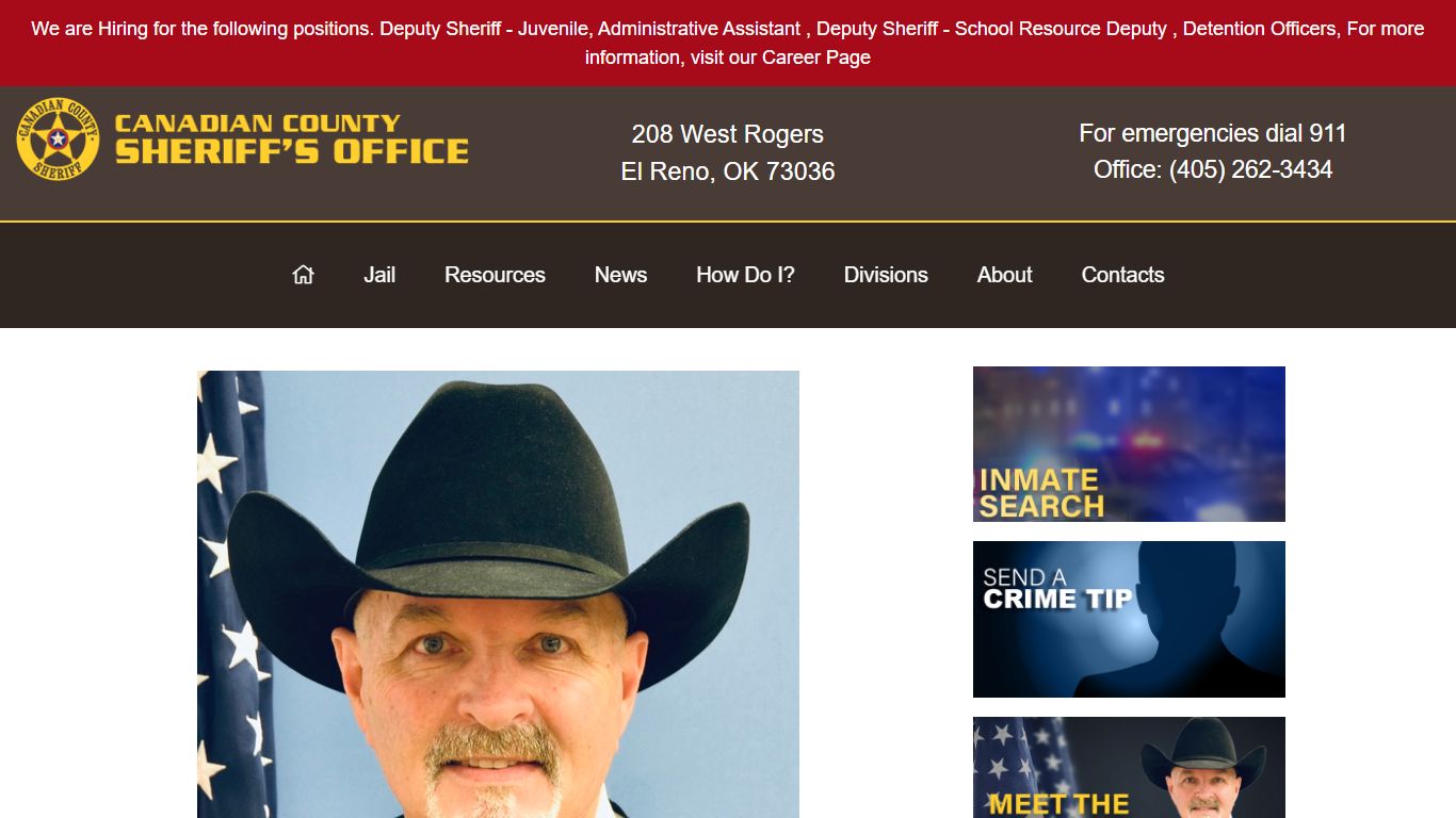 Canadian County Sheriff Elected to Executive Committee of ...